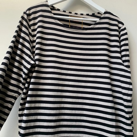 Gudrun Sjoden Top Size Large Striped Long Sleeve 100% Organic Cotton - Picture 6 of 9